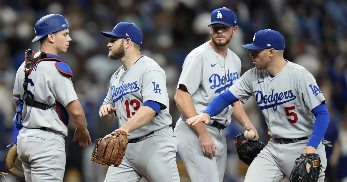 Dodgers beat big league-best Rays with timely offense and clutch relief pitching