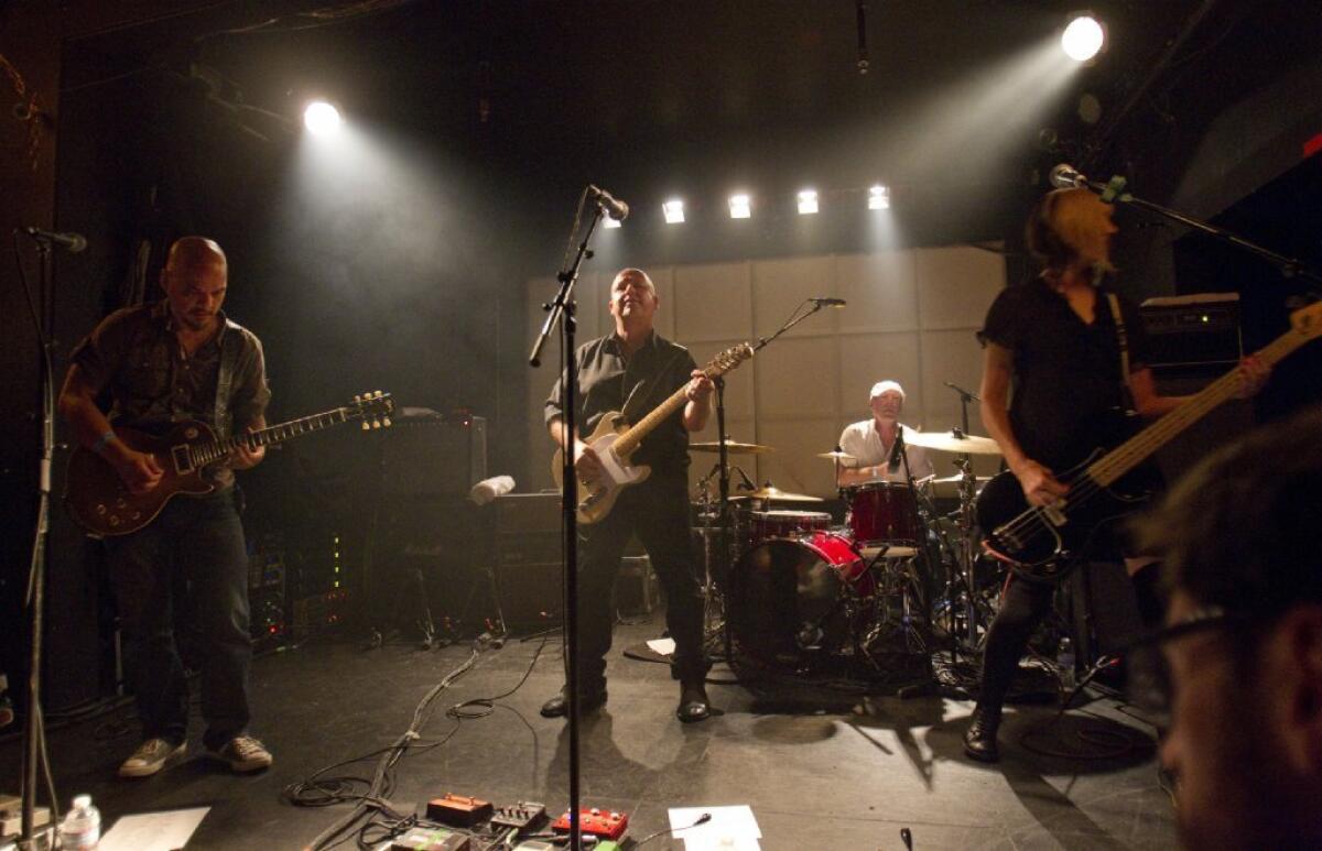 The Pixies performing at the Echo in Los Angeles in September. The band reportedly will play at a festival in Israel in June. It canceled a 2010 concert in Tel Aviv following a deadly episode in the Israeli-Palestinian conflict.