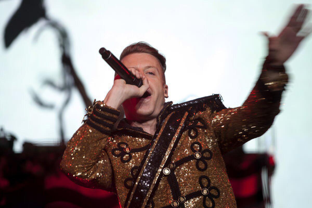 Macklemore performs at Staples Center in this file photo.