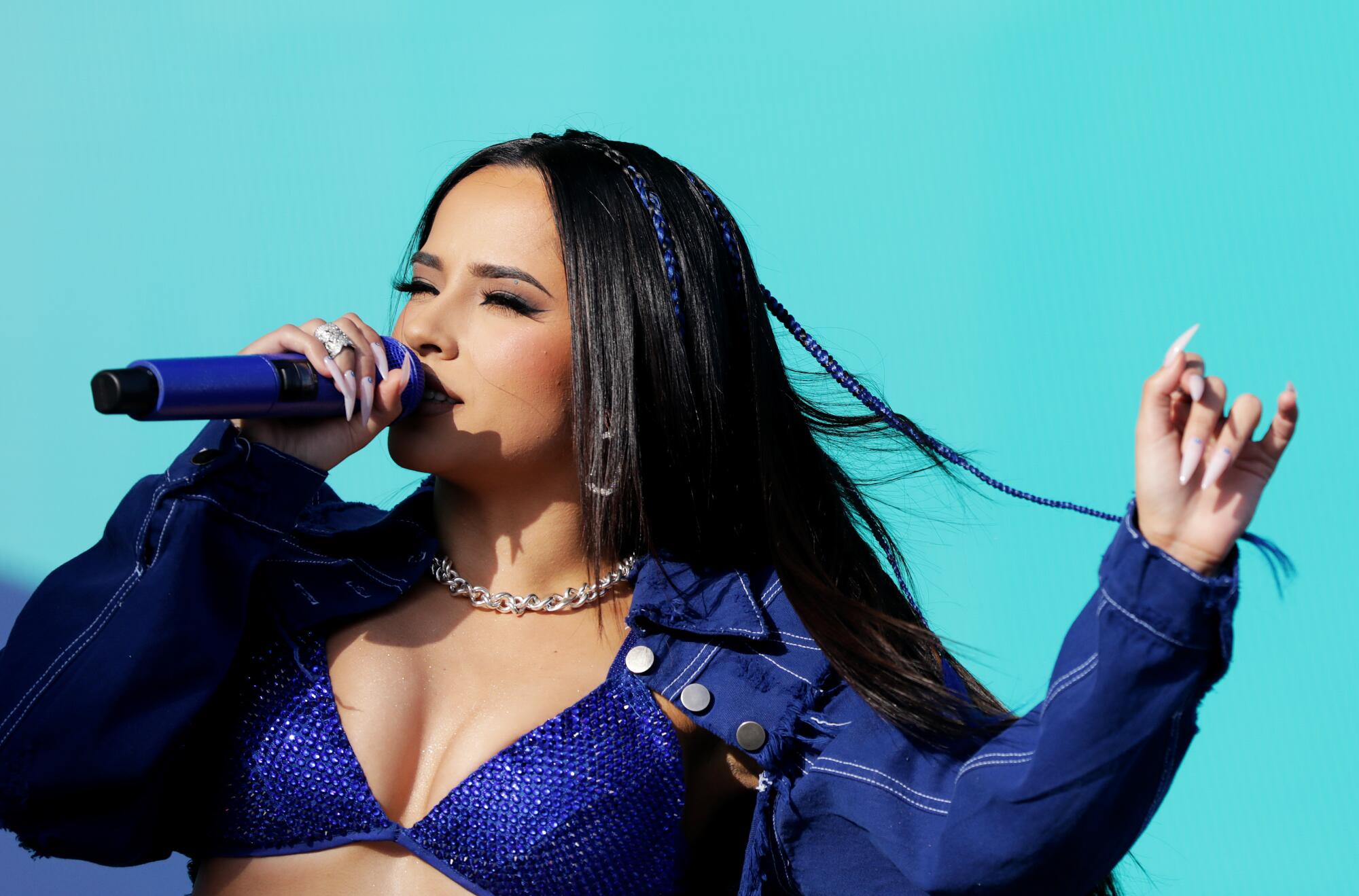 Becky G performs at Coachella in April 14.