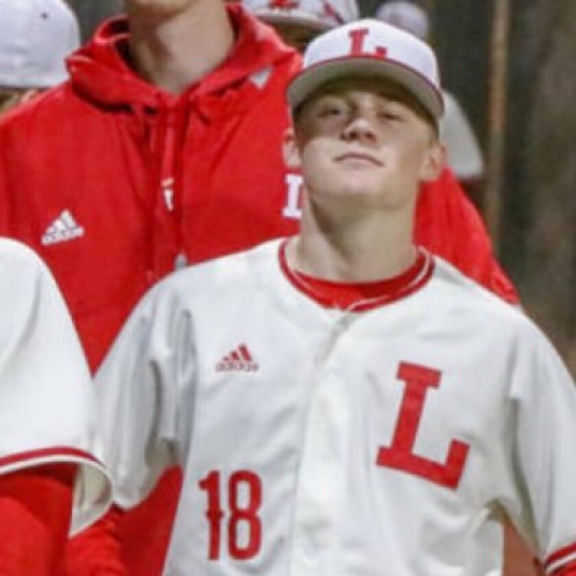 Cooper Gilmour played left field and second base for Orange Lutheran High but like all California athletes will be sidelined the rest of spring.