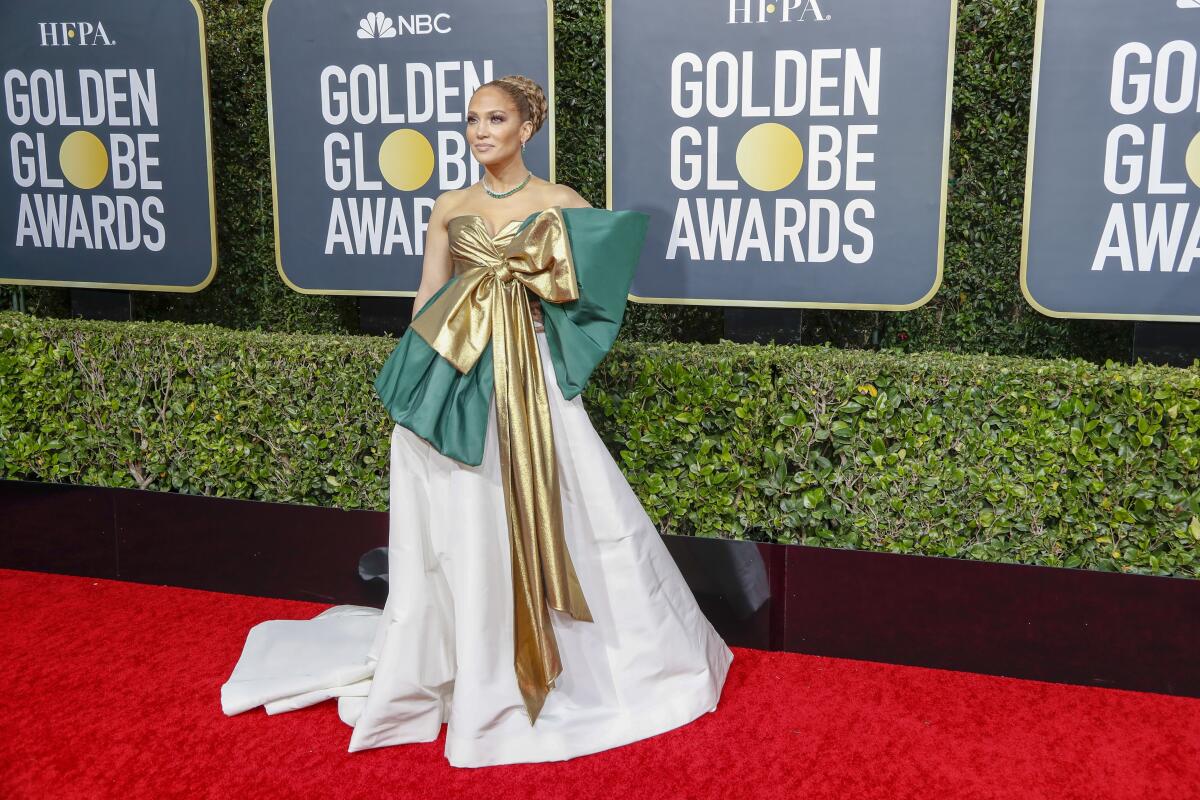 Jennifer Lopez at the Golden Globes