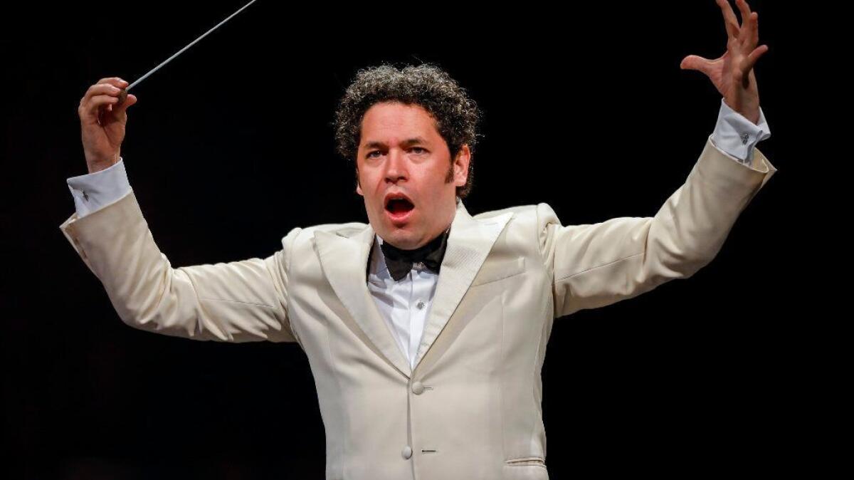 Los Angeles Philharmonic artistic director Gustavo Dudamel