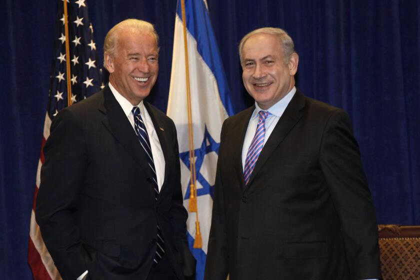 Vice President Joe Biden meets with Israeli Prime Minister Benjamin Netanyahu 