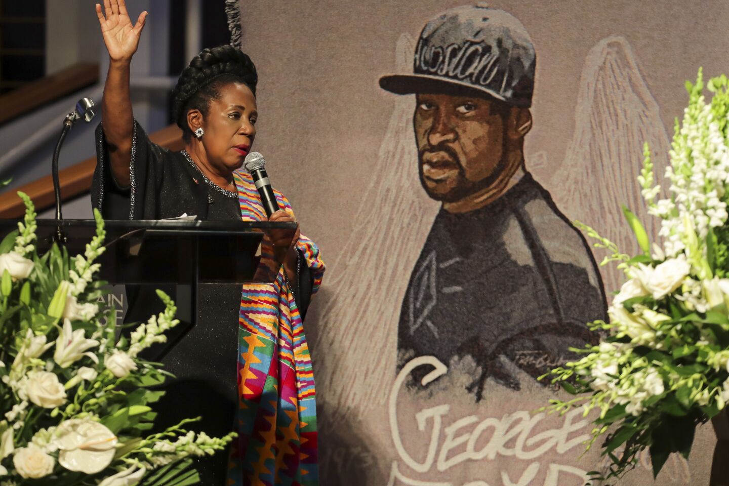 Rep. Sheila Jackson Lee speaks at George Floyd's funeral