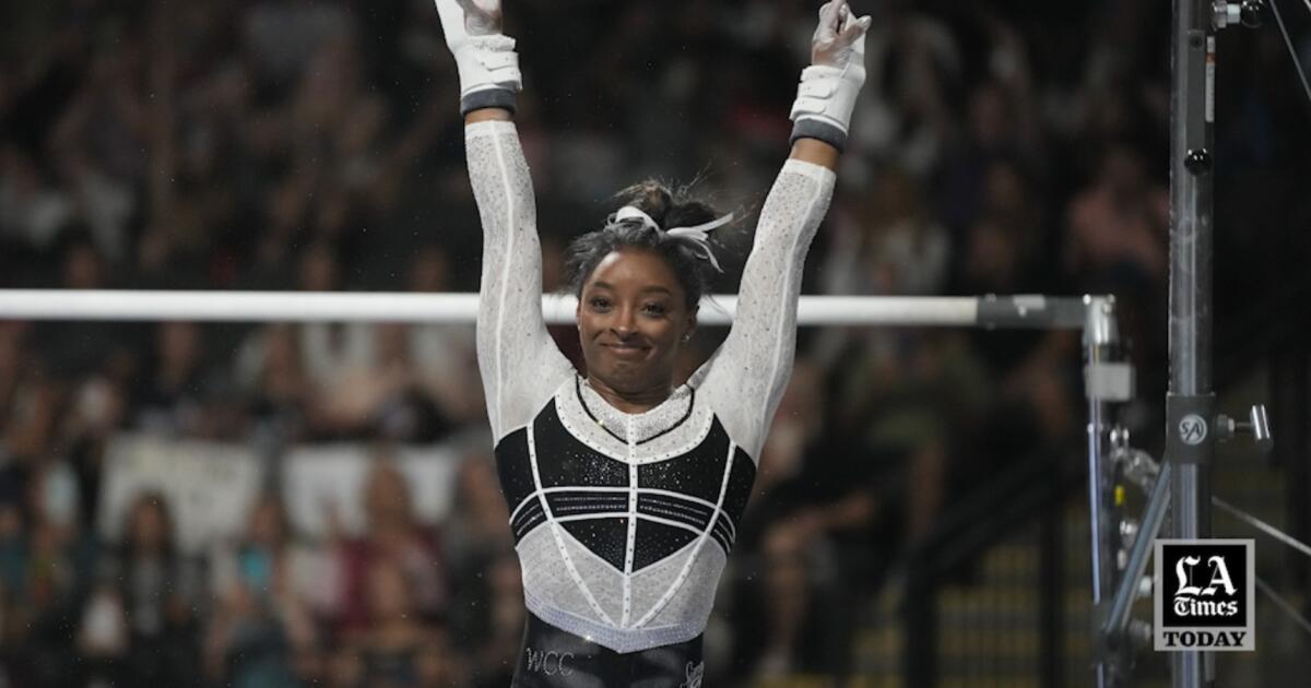 LA Times Today What Simone Biles’ comeback means for gymnastics — and