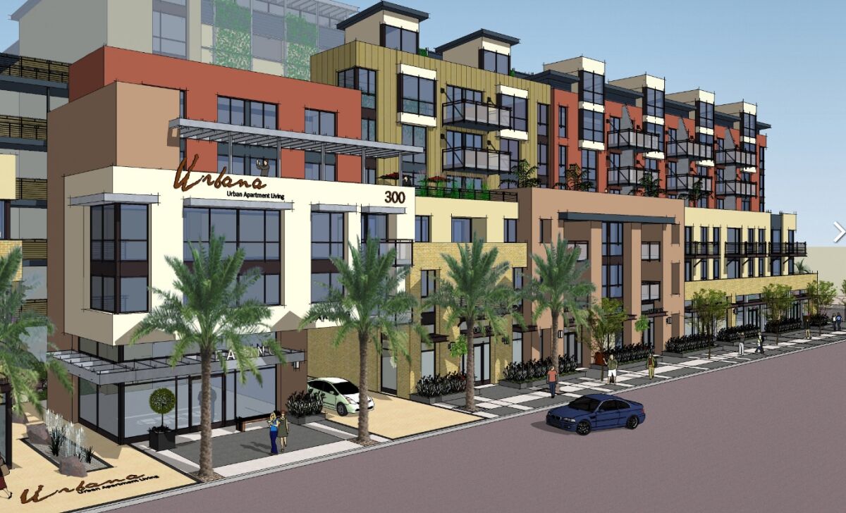 The Urbana complex in Chula Vista will have 135 apartments and is set to open in April 2020.