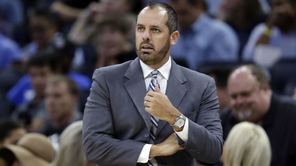 Frank Vogel is the Lakers’ sixth coach in nine years.