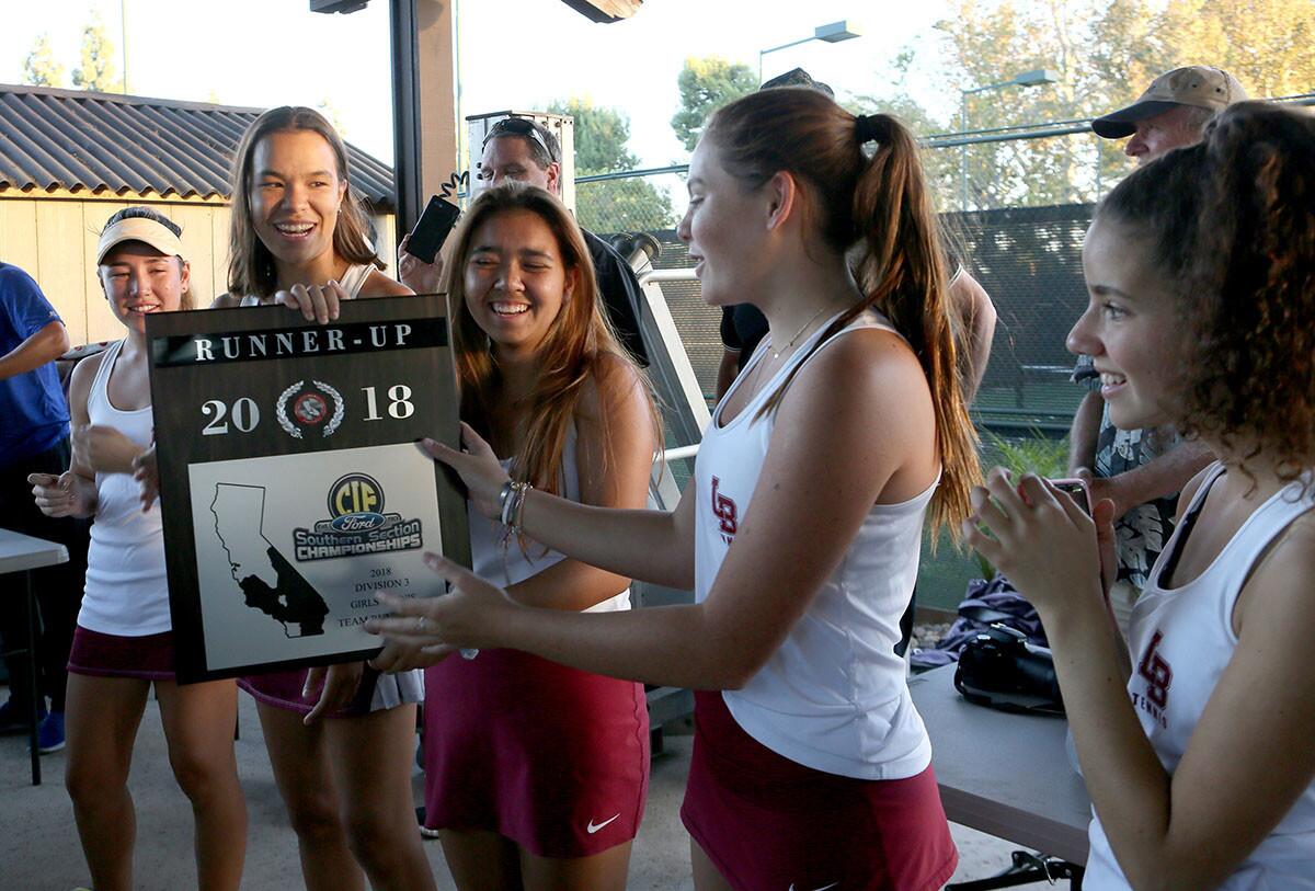 Photo Gallery: Huntington Beach vs. Laguna Beach in girls' tennis