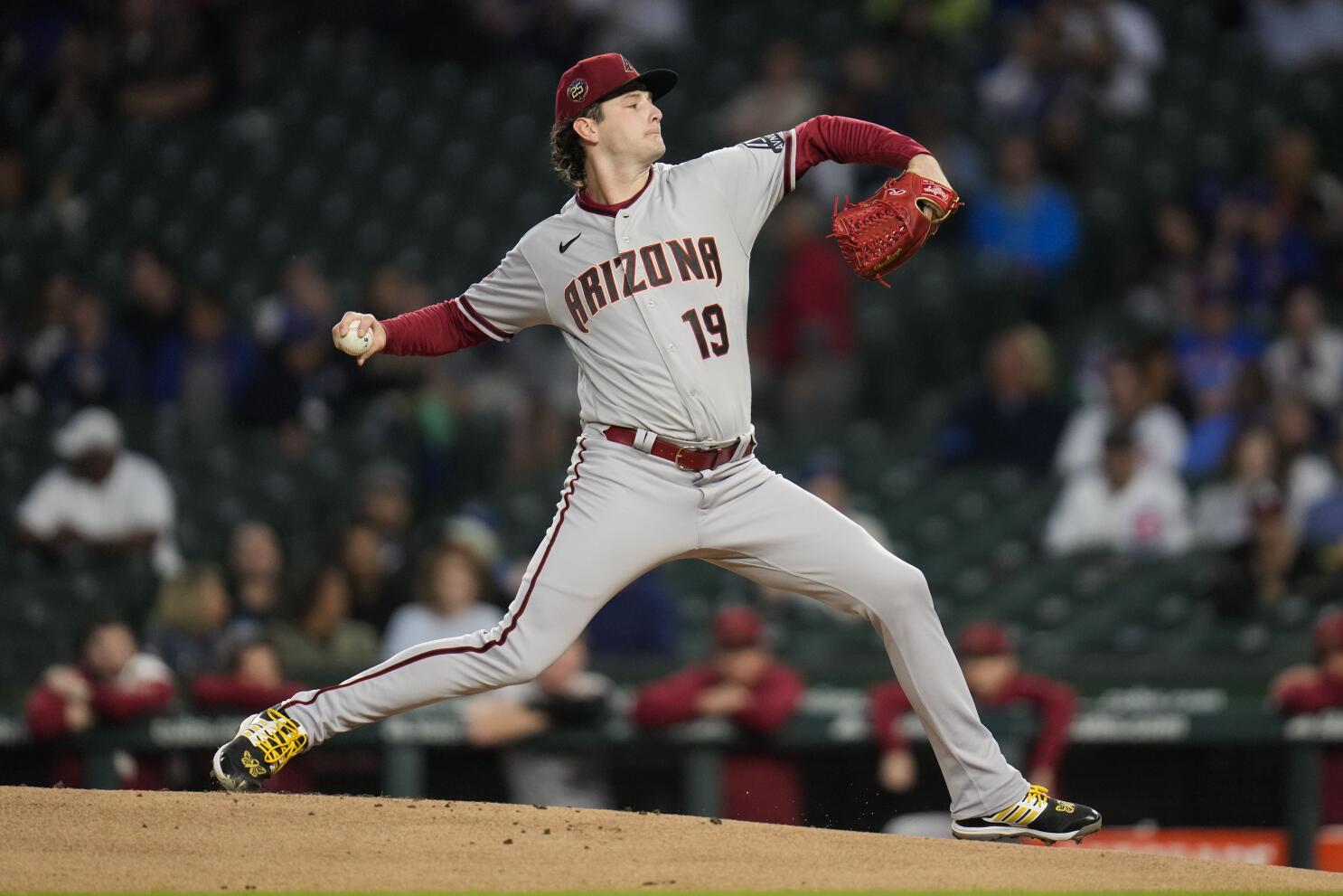 First strikeout for Ryne Nelson in a #Dbacks uniform., By Arizona  Diamondbacks