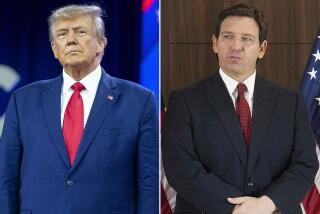 Former President Trump and Florida Gov. Ron DeSantis.