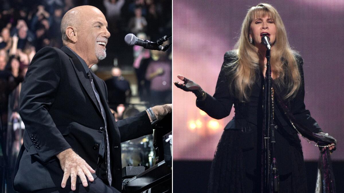Billy Joel and Stevie Nicks will co-headline a SoFi Stadium show in March 2023.