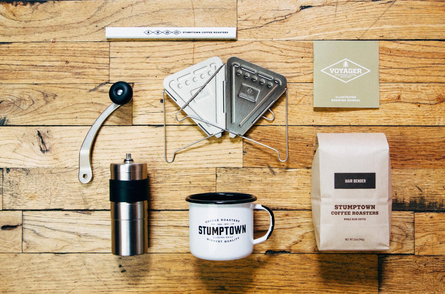 Stumptown's Voyager brew kit for making coffee on the go - Los