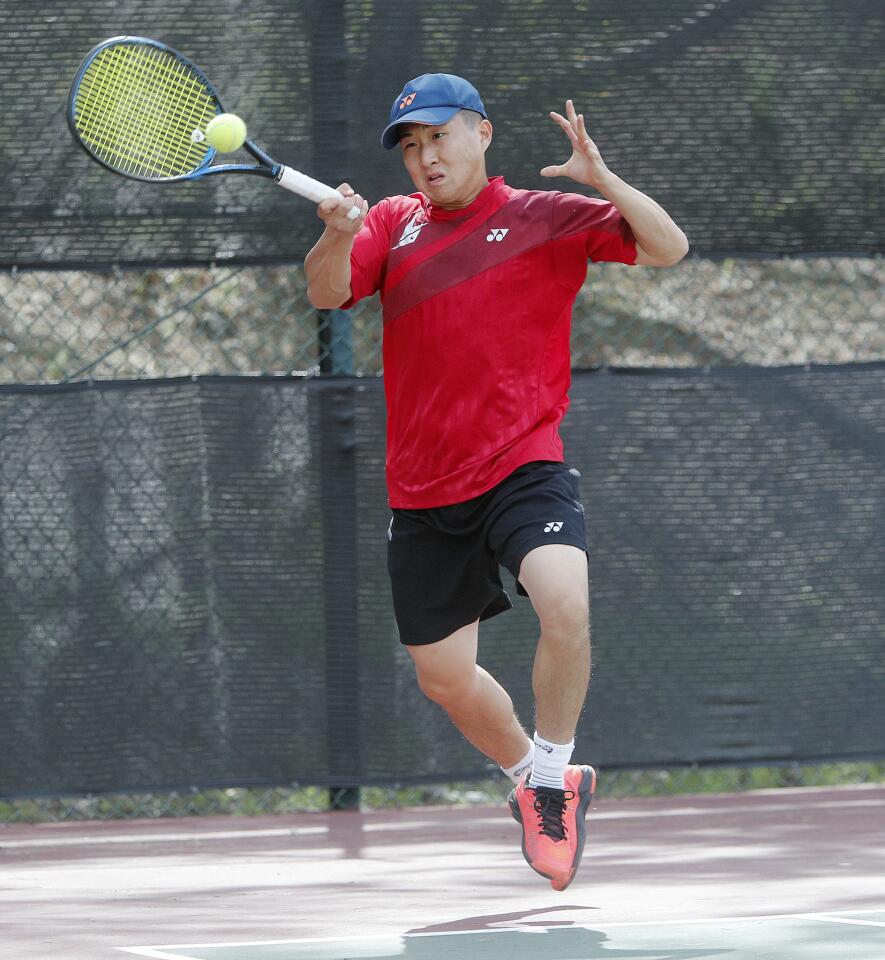 Photo Gallery: Glendale Community College's men's tennis against Santa Barbara in Western State Conference match