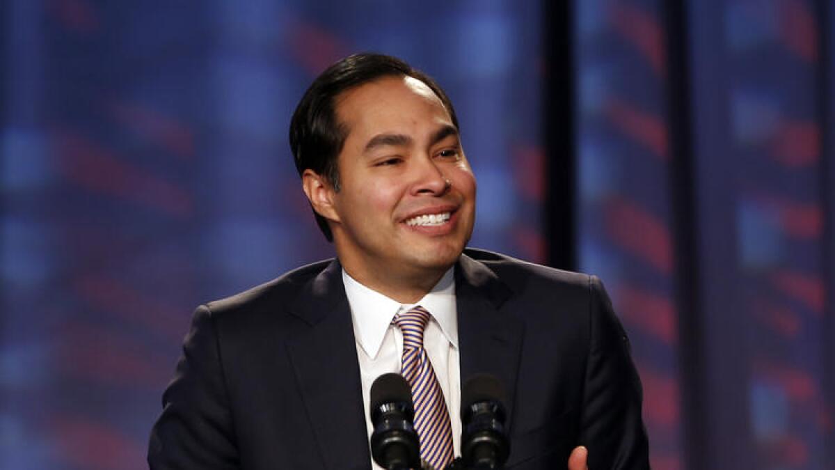 Julian Castro, shown when he was mayor of San Antonio, is secretary of Housing and Urban Development. An investigation by the Office of Special Counsel found Castro recently violated the Hatch Act by mixing politics with his government job.