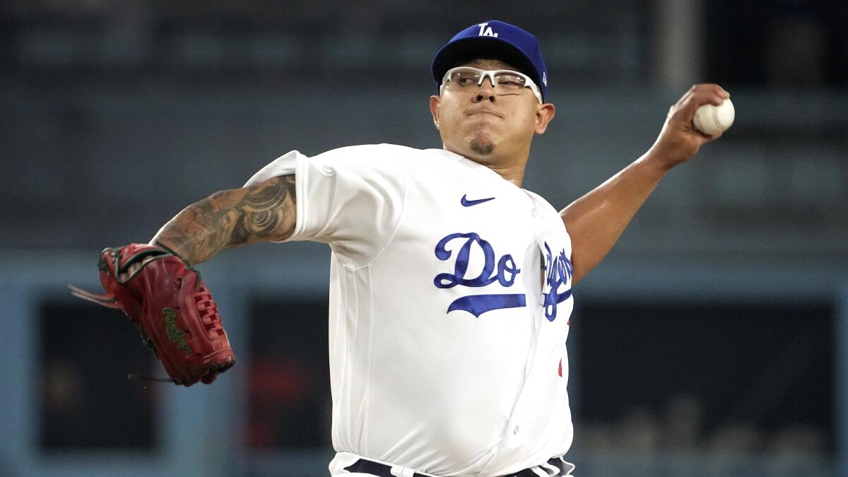 Julio Urias Team-Issued 2019 Home Jersey