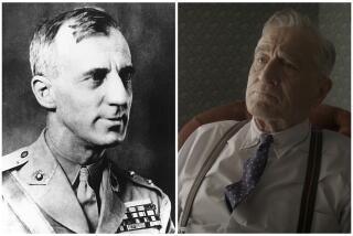 A diptych of a historical photograph of Smedley Butler and Robert De Niro, who plays General Gil Dillenbeck in the 2022 film Amsterdam.