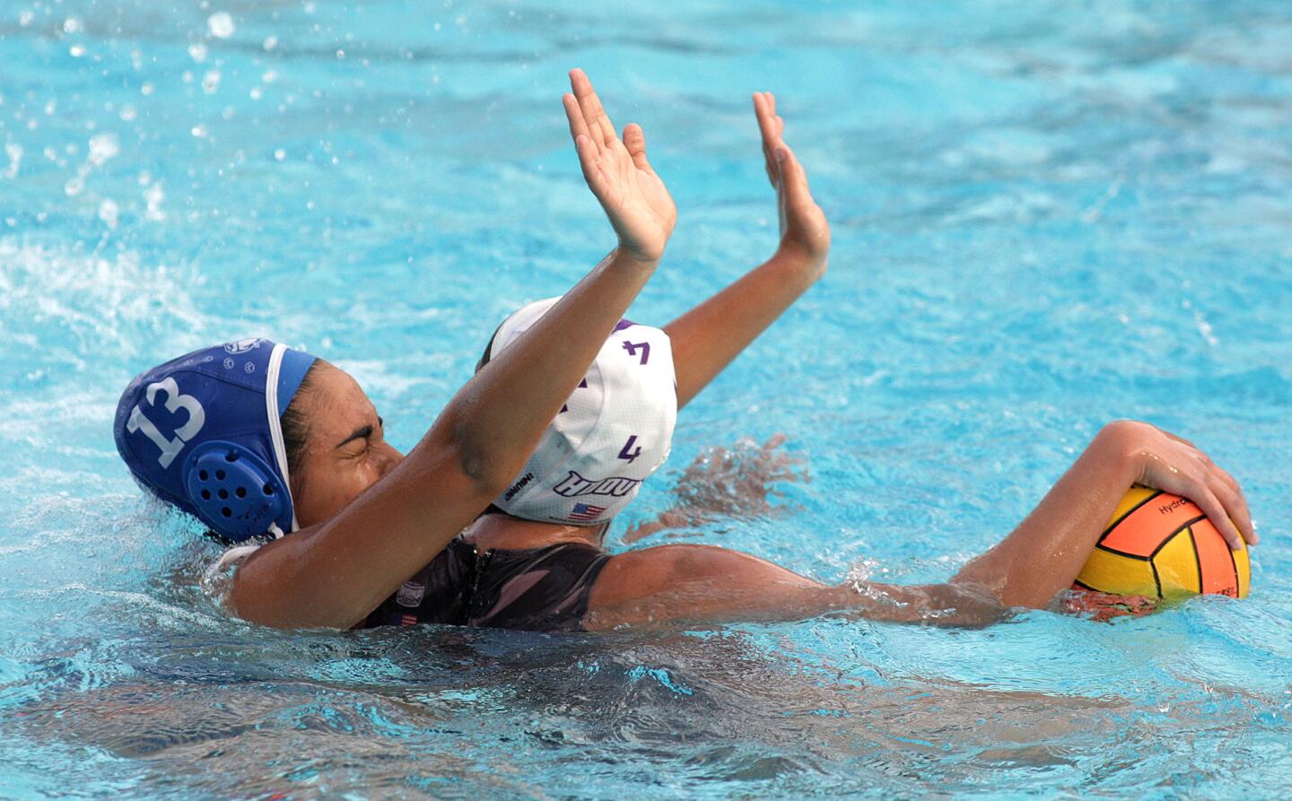 Photo Gallery: Burbank vs. girls League water polo Pacific Hoover