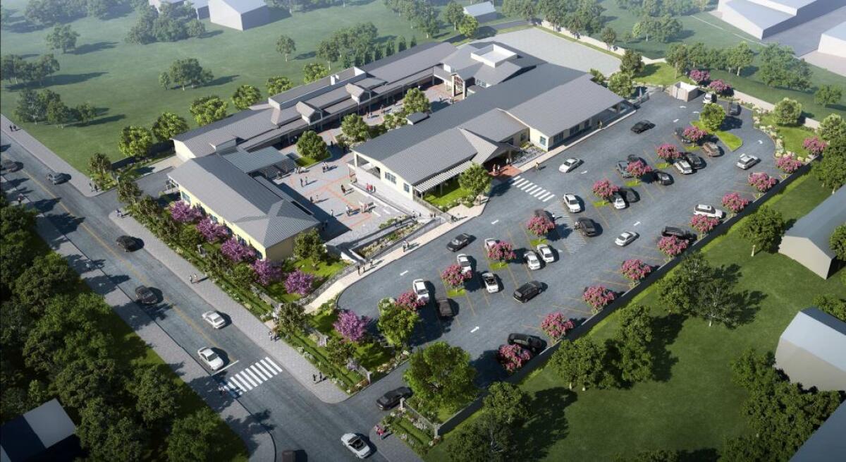 A rendering of the new Sunset campus in Encinitas.
