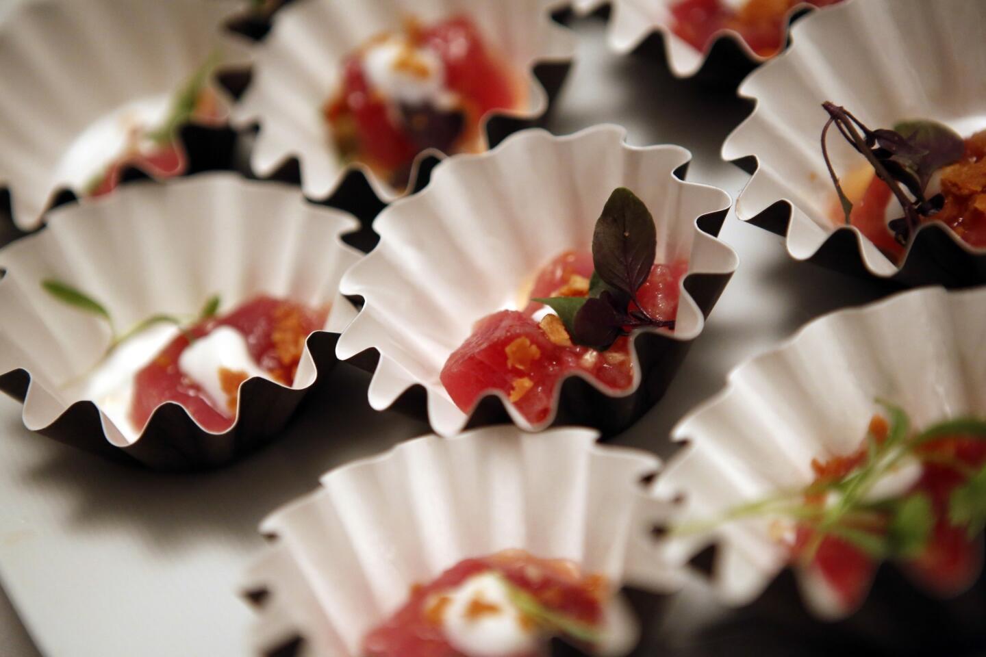 Thai-style tuna ceviche at the 2013 Flavors of L.A. evening.