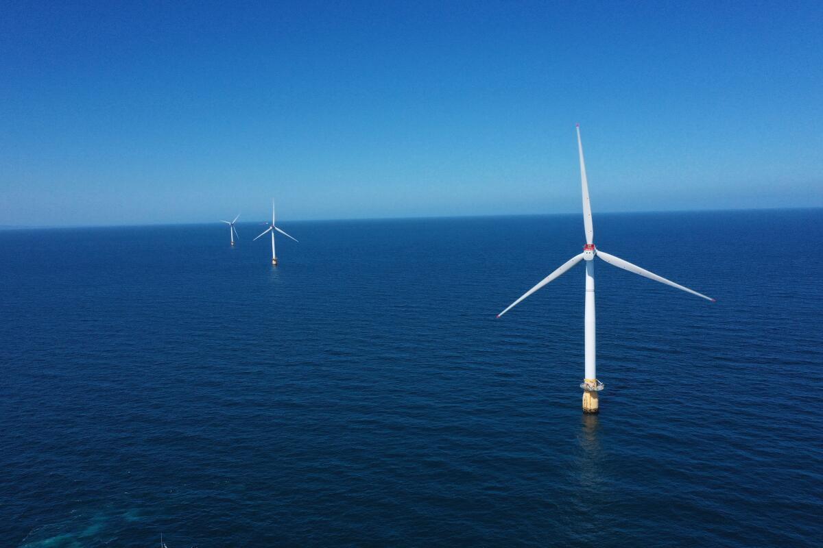 A floating offshore wind farm in Scotland, operated by Equinor.