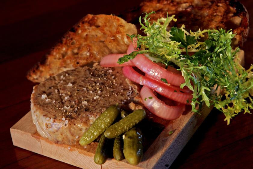 Rillettes made with salmon or pork are a perfect finger food, just serve them with toasted bread or a neutral-flavored cracker.