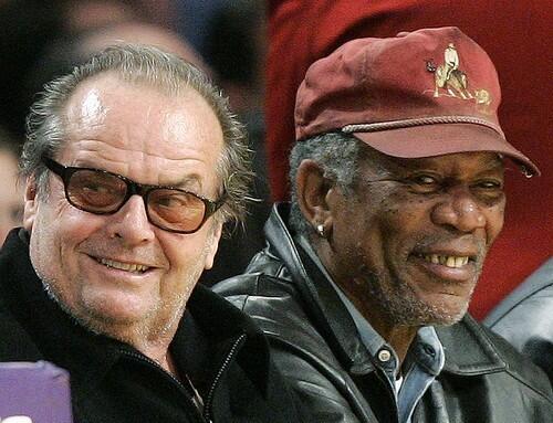 Jack Nicholson, Morgan Freeman, Lakers