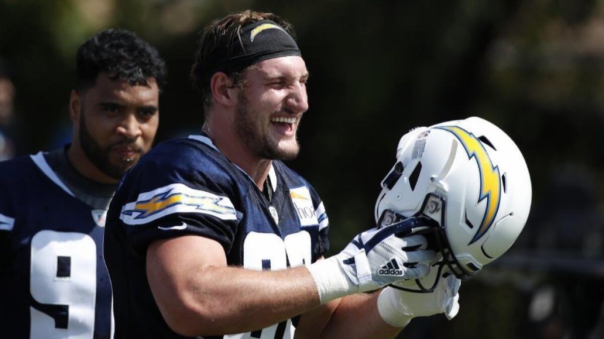 Chargers' Joey Bosa will be game-time decision Sunday against Denver after  long rehab for foot injury - Los Angeles Times