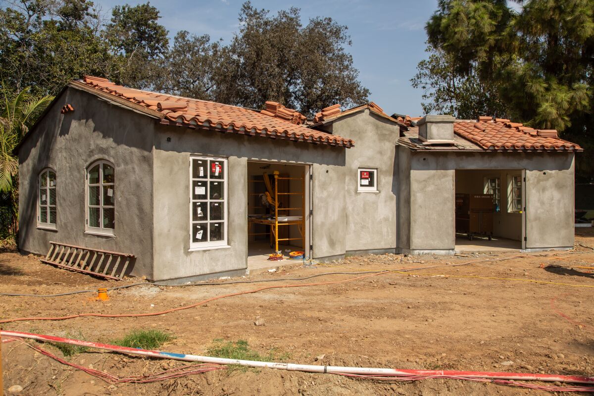Once completed, the House of Mexico in Balboa Park will be a shared duplex with the House of Panama.