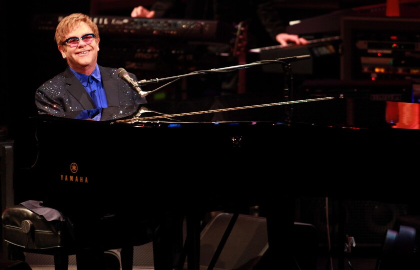 Elton John will perform at Staples Center on Oct. 4. Tickets go on sale June 9.