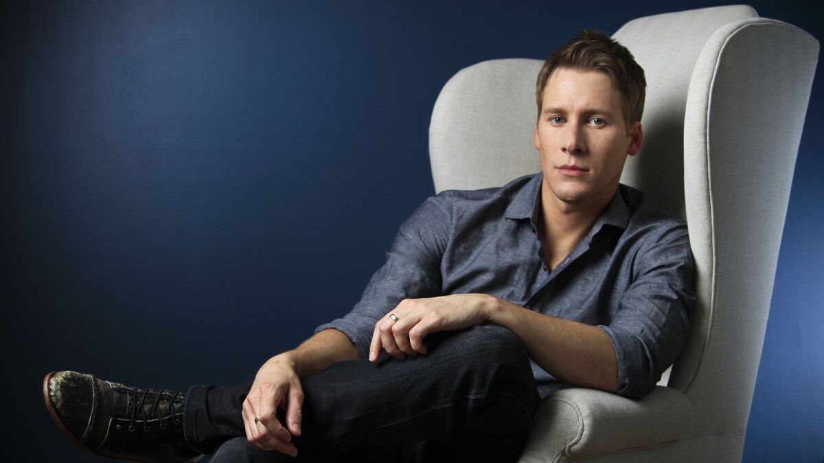 Dustin Lance Black at home in 2012.