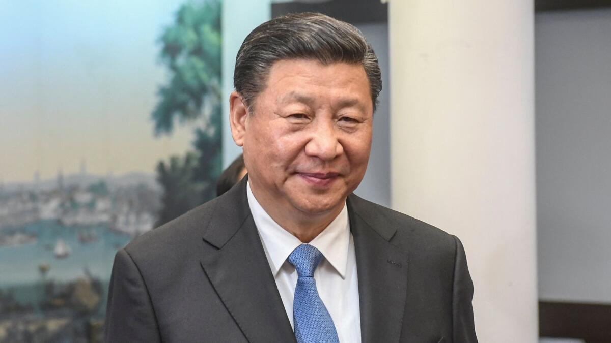Chinese President Xi Jinping smiles during a meeting in Helsinki, Finland, on Wednesday.