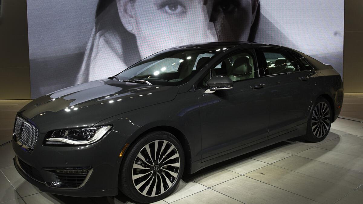 Lincoln MKZ at the L.A. Auto Show.