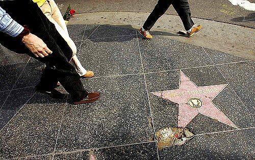 Cracks in the Hollywood Walk of Fame near the Kodak Theater started showing up a couple of months ago.