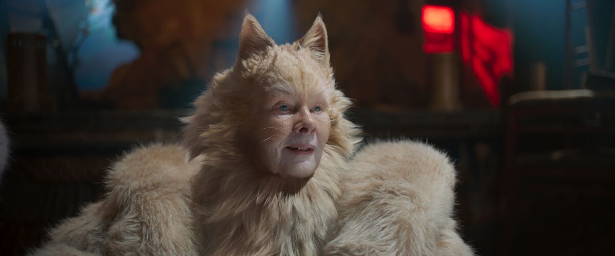Judi Dench in the movie "Cats."