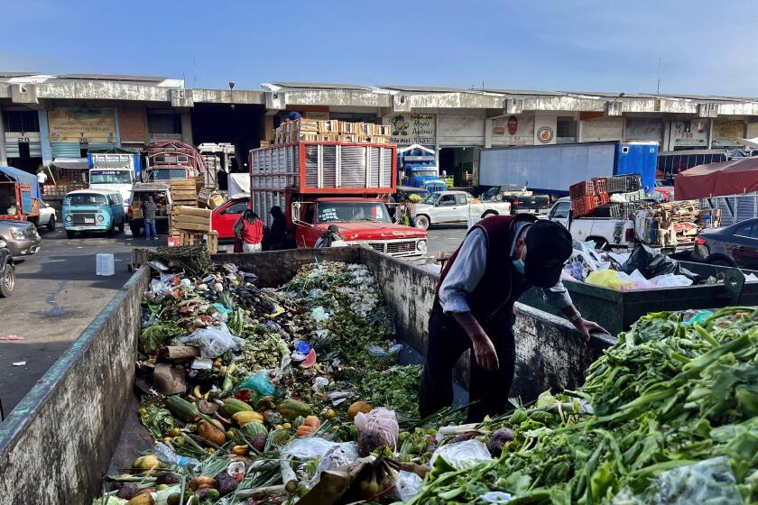 Mexico City, Mexico-Nov. 19, 2024-Each day, an army of trucks delivers thousands of tons of fresh fruit and vegetables to Mexico City's Central de Abasto, one of the largest wholesale food markets in the world. (Kate Linthicum / Los Angeles Times)