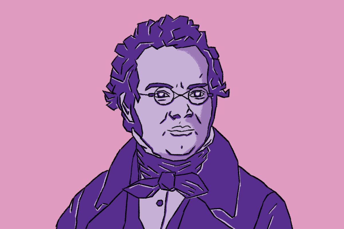Illustration of Franz Schubert