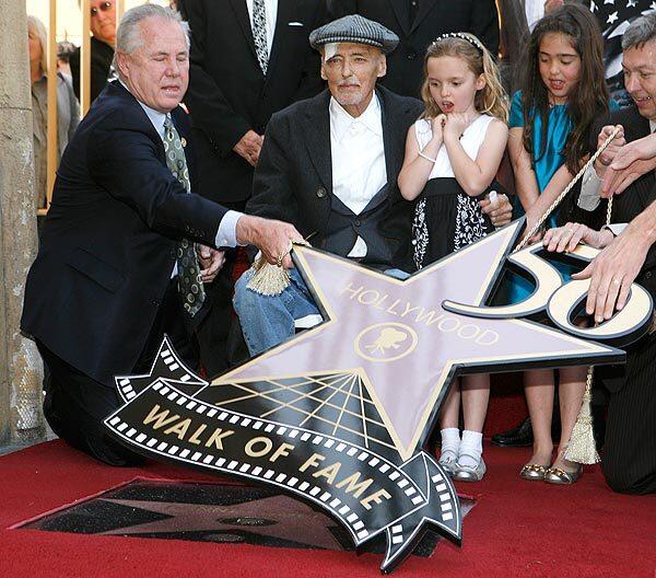 Dennis Hopper receives his star on Hollywood's Walk of Fame