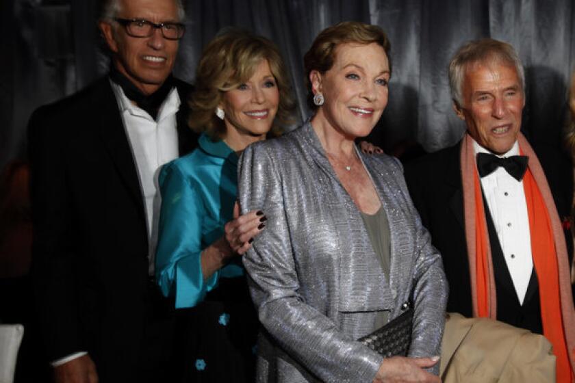 Richard Perry, left, Jane Fonda, Julie Andrews and Burt Bacharach attend the L.A. Phil Gala.