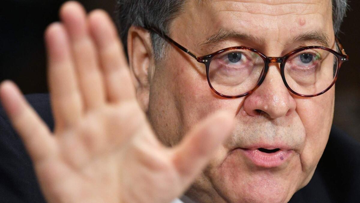 Atty. Gen. William Barr.