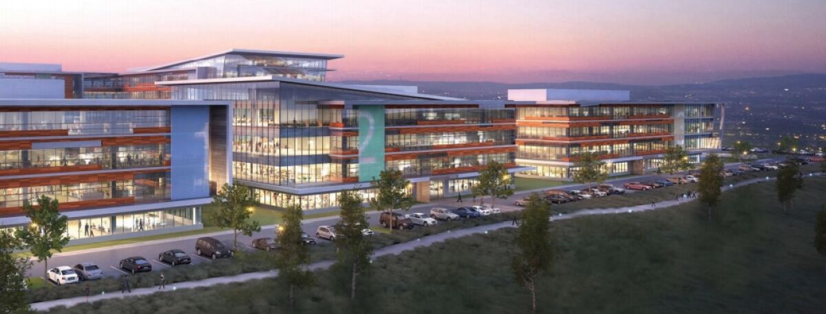 A rendering of the new Aperture Del Mar campus.