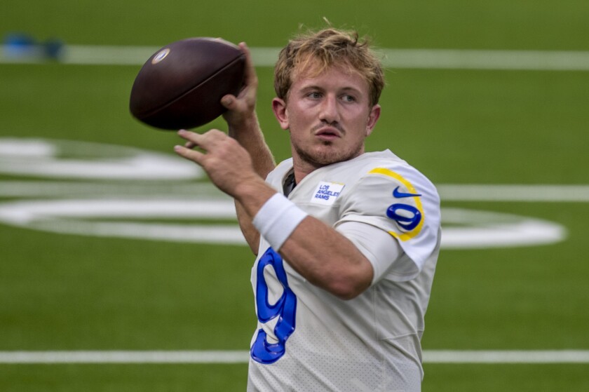 Rams quarterback John Wolford says he's ready if needed Los Angeles Times