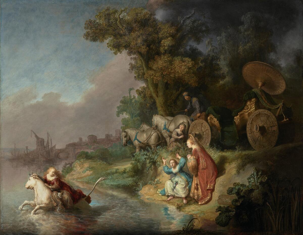 Rembrandt Harmensz. van Rijn, “The Abduction of Europa,” 1632, oil on oak panel