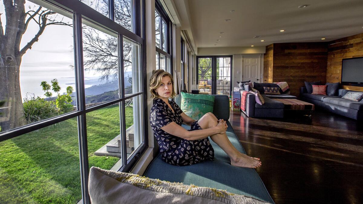 "It's surprisingly cozy," the "Lost" actress says of her ground-floor, open-plan room.