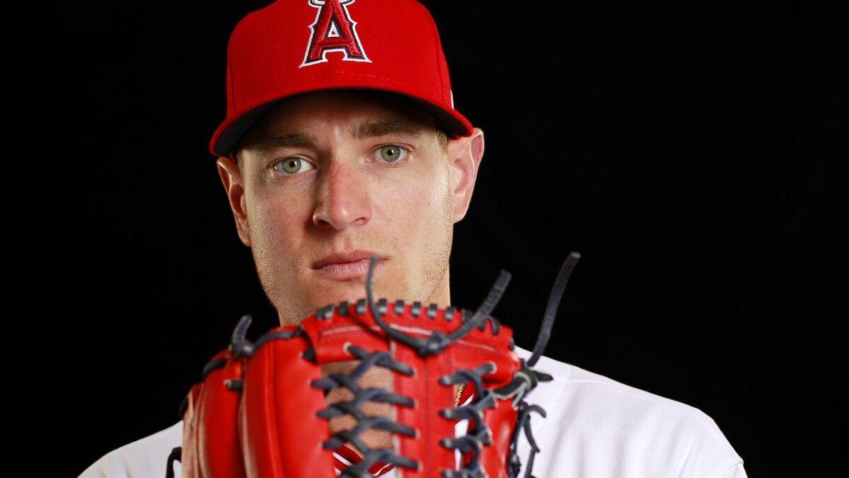 Los Angeles Angels of Anaheim pitcher Garrett Richards.