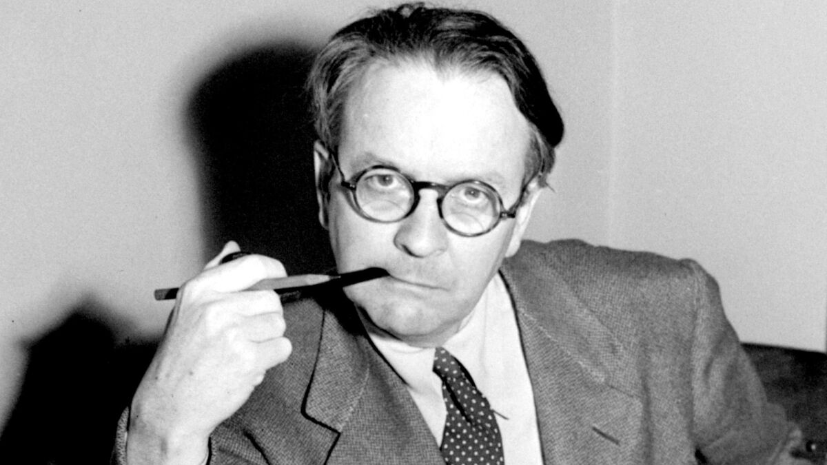 Mystery novelist and screenwriter Raymond Chandler, in a 1946 portrait, created private eye Philip Marlowe in the novels "The Big Sleep," "Farewell My Lovely" and "The Long Goodbye."