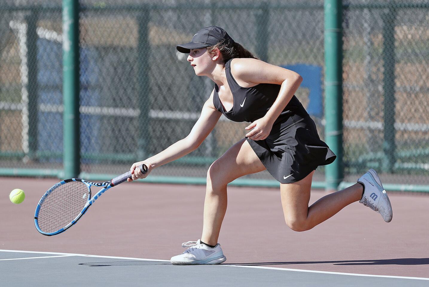 Photo Gallery: Glendale vs. Burbank in Pacific League girls' tennis at Burbank High School
