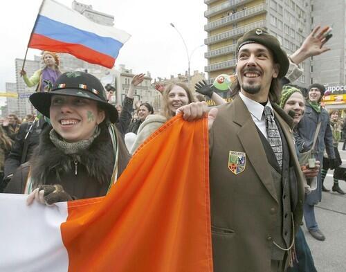 St. Patrick's Day in Moscow