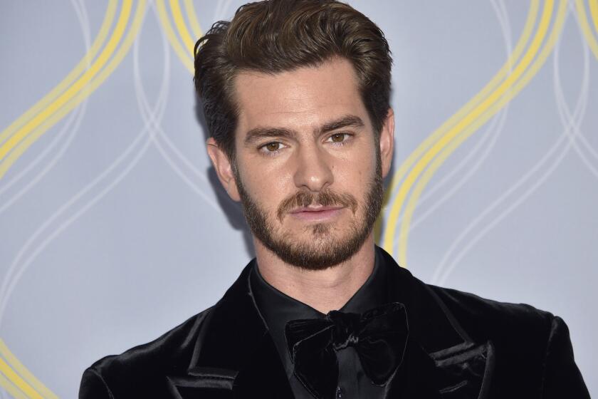 Andrew Garfield arrives at the 75th annual Tony Awards on Sunday, June 12, 2022, at Radio City Music Hall in New York. (Photo by Evan Agostini/Invision/AP)