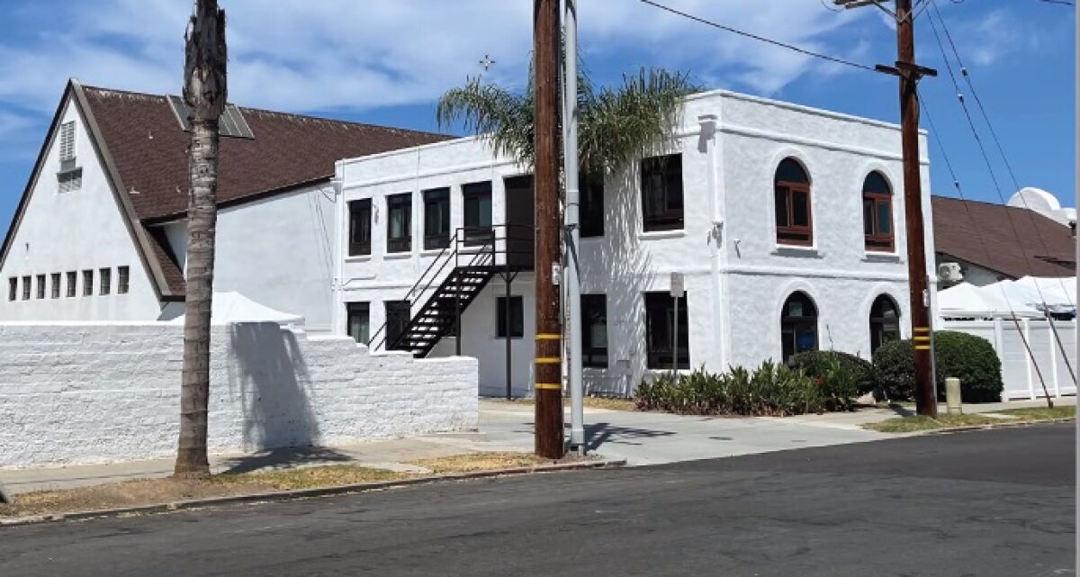The La Jolla Christian Fellowship education building as it stands today at 627 Genter St.